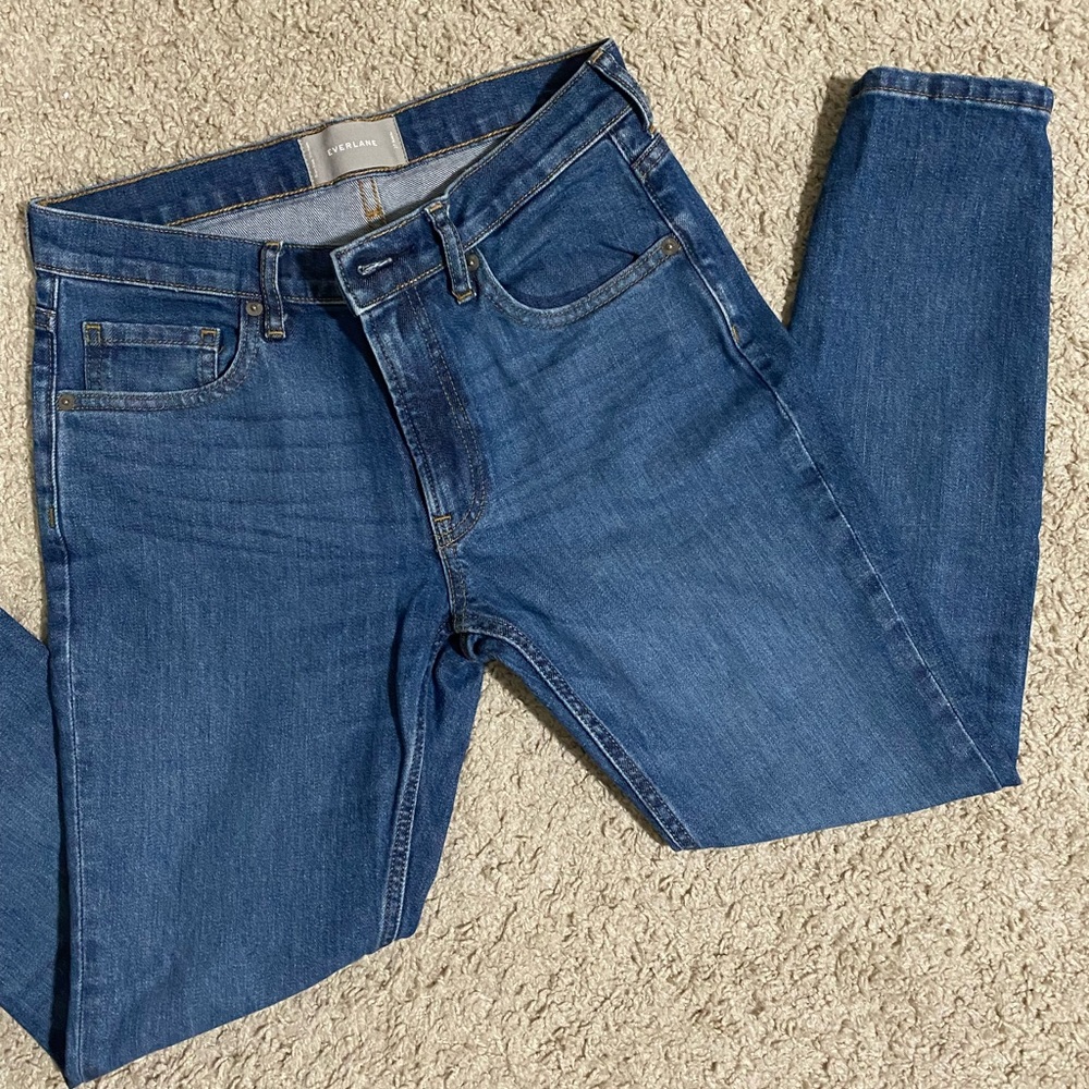 Everlane Mid Rise Straight Leg Jeans